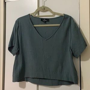 Lulus cropped shirt